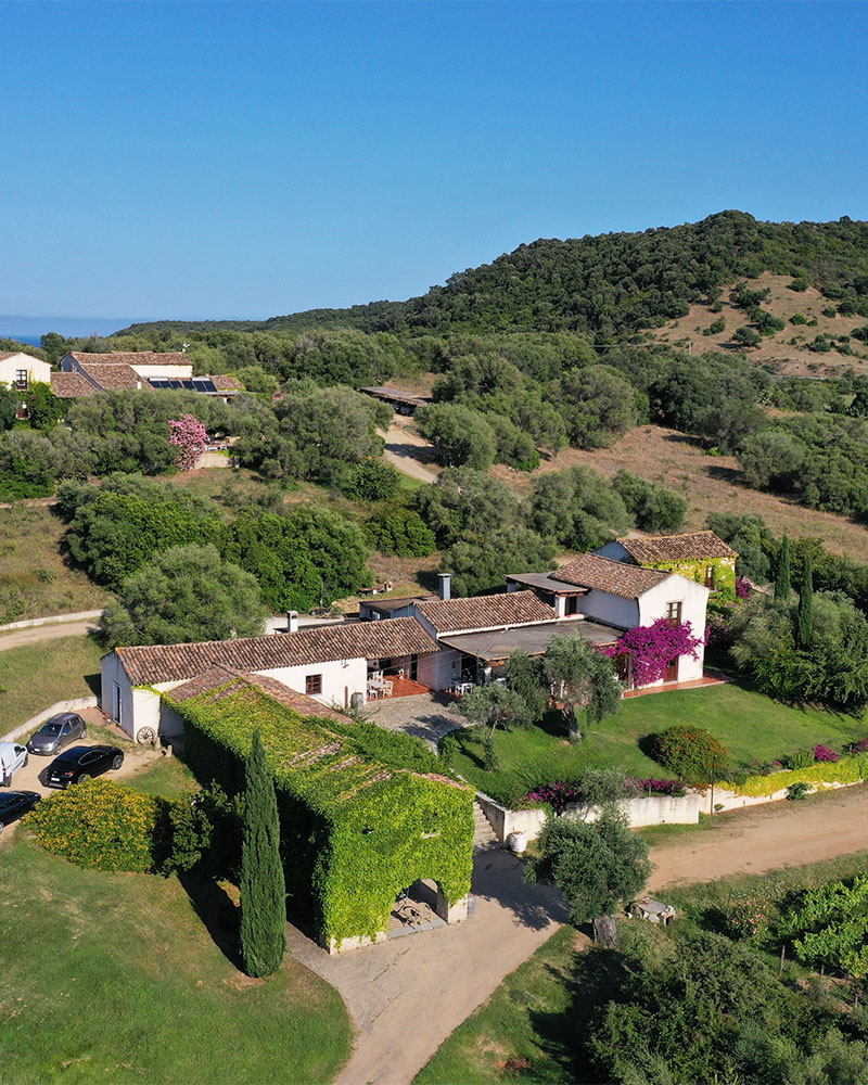 Abba e Murta estate surrounded by Sardinian countryside